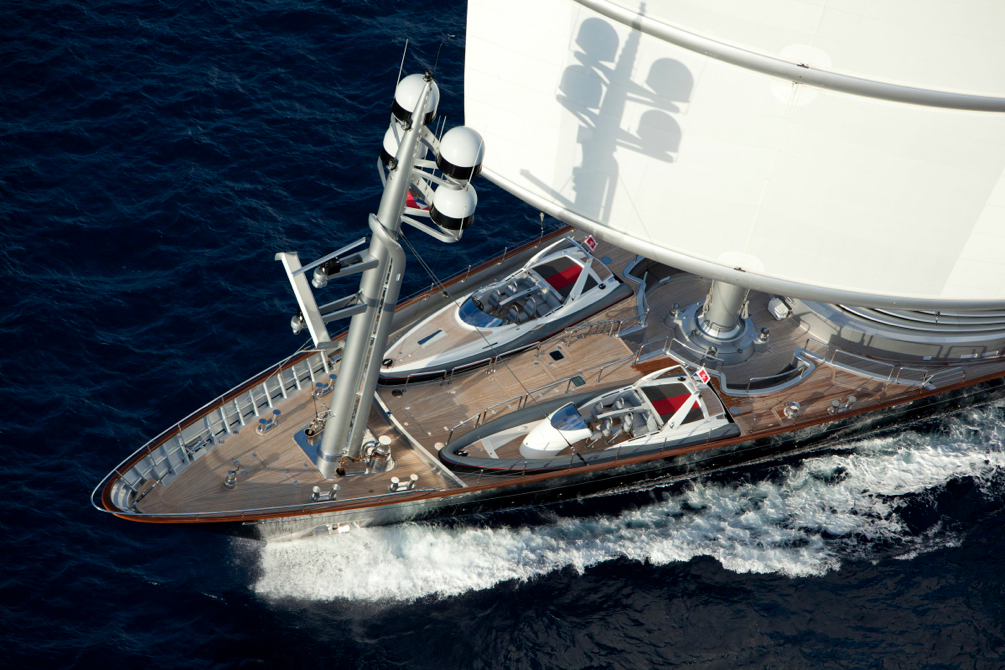 maltese falcon yacht sail drop